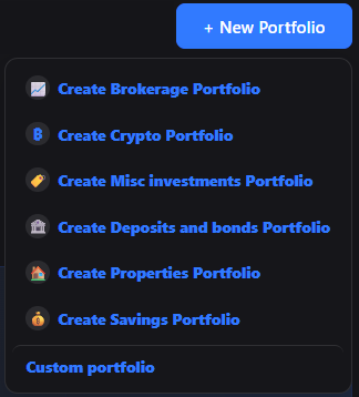 Easier portfolio creation
